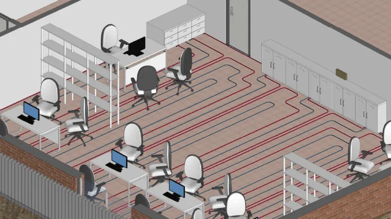 CYPEHVAC Radiant Floor – proiectarea sistemelor de încălzire și răcire prin pardoseală BIM