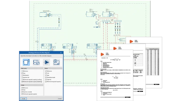 CYPEHVAC Schematics – software gratuit pentru scheme HVAC hidronice