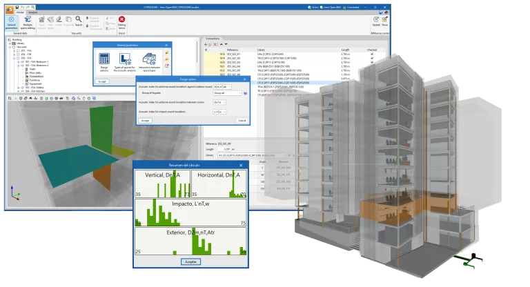 CYPESOUND – software pentru analiza acustică și izolație fonică