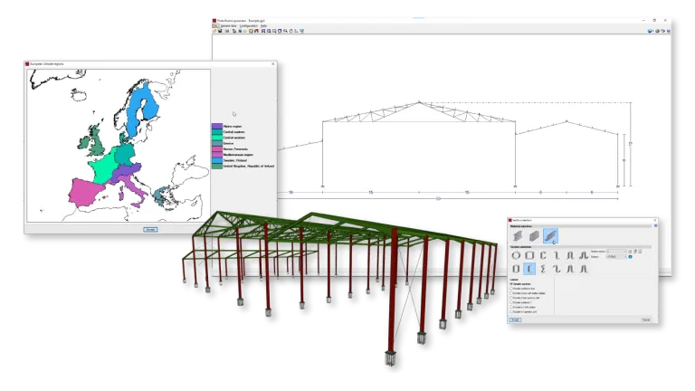Portal Frame Generator - modelare cadre rigide si ferme in BIM